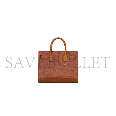 YSL SAC DE JOUR IN CROCODILE-EMBOSSED LEATHER – NANO 3987112US0W2547 (22*18*10.5cm)